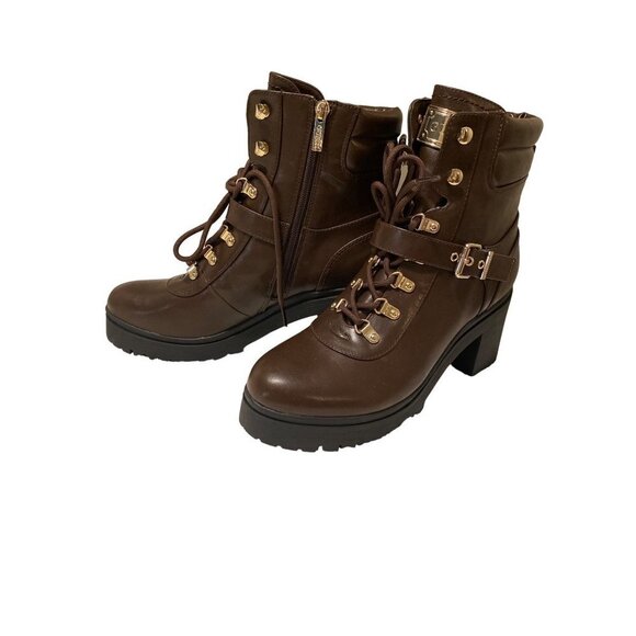 NEW Guess Canally Brown platform combat boots women size‎ 10 - Picture 8 of 11